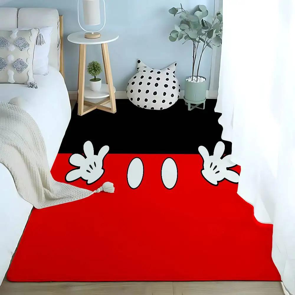 Cute M-Mickeys Mouses Floor Mats Home Laundry Rug Carpet For Living Room Decor Lounge Area Anti-slip Foot Mat Entrance Doormat