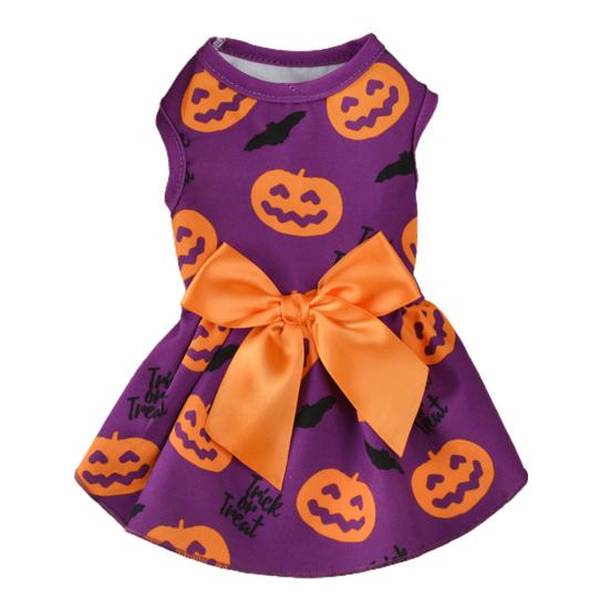 

Юбка для домашних животных с круглым вырезом, удобное для кожи платье принцессы для домашних собак на Рождество S фиолетовый