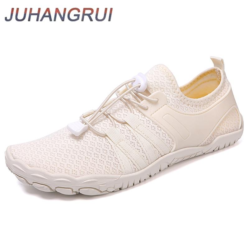 Outdoor Men's and Women's Wading Swimming Shoes Breathable Mesh Couple Barefoot Beach Shoes Indoor Yoga Fitness Hiking Sneakers