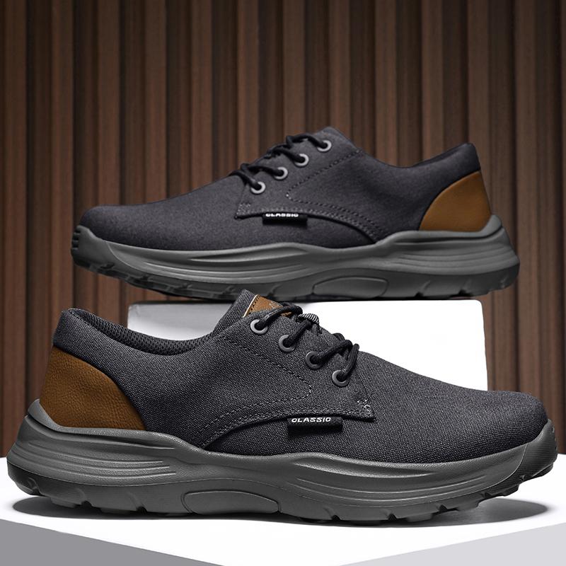 New Summer Men Canvas Shoes Breathable Denim Canvas Casual Shoes Men Loafers Comfortable Ultralight Lazy Boat Shoes Big Size 47