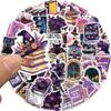 50PCS Purple Pack Bookish Stickers for Notebook Luggage Skateboard Decoration Graffiti Decals Cool Decals