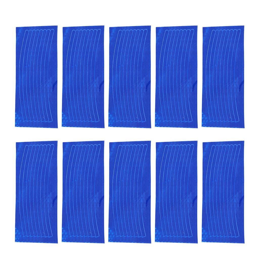 10pcs Reflective Wheel Stripe Decal Waterproof Adhesive Decals Night Reflective Decoration Stickers