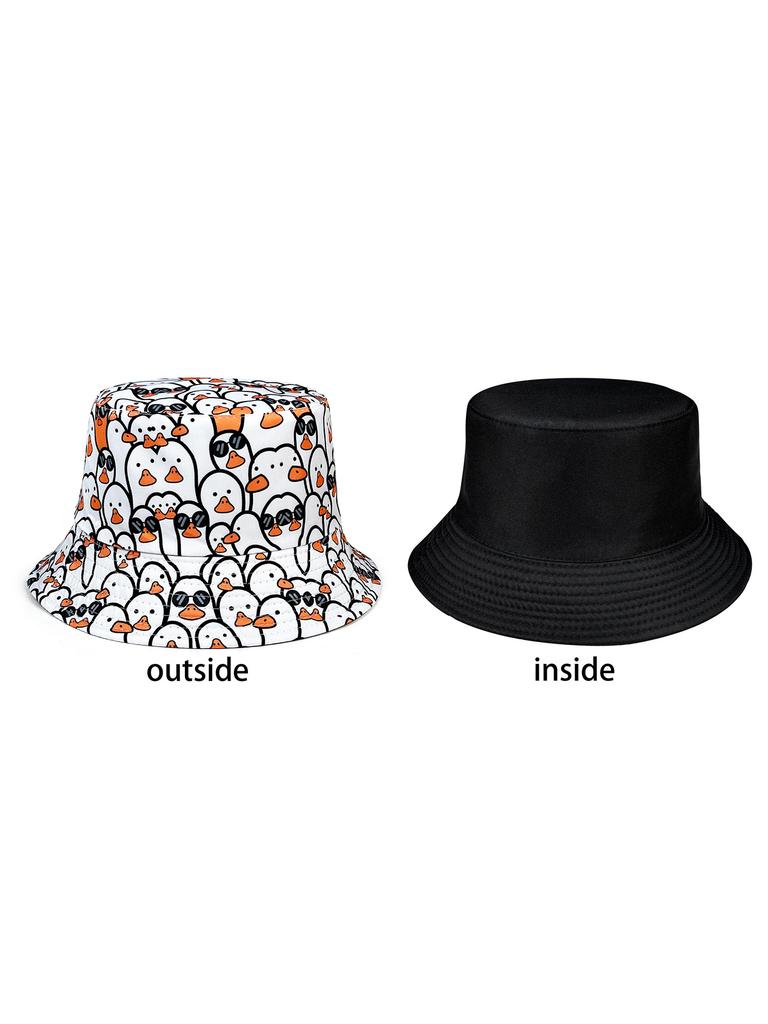 Fashionable White Bucket Hat Foldable Sun Protection Hat for Outdoor Activities Multifunctional Fisherman's Hat Men Women Summer Travel Beach