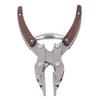 Flat Pliers Wooden Handle Alloy Steel Mouth 38mm Jaw Width Portable Leather Press Pliers