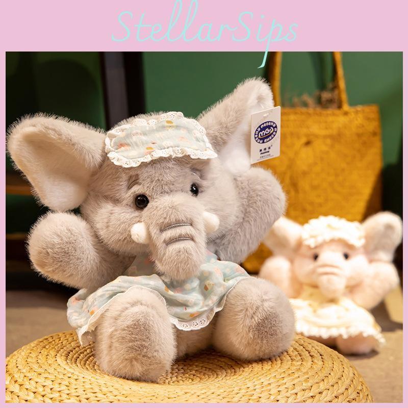 Animal Stuffed Elephant Plush Toy With Soft Material For Kids Gift Decoration