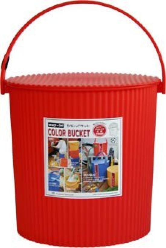 

Yawata Kasei 102 10L COLOR BUCKET with 216667 way-be lid, red,