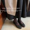 Niche brand~ Compilation Mary Jane shoes round head flat sole single shoes women's 2025 spring new versatile leather women's shoes