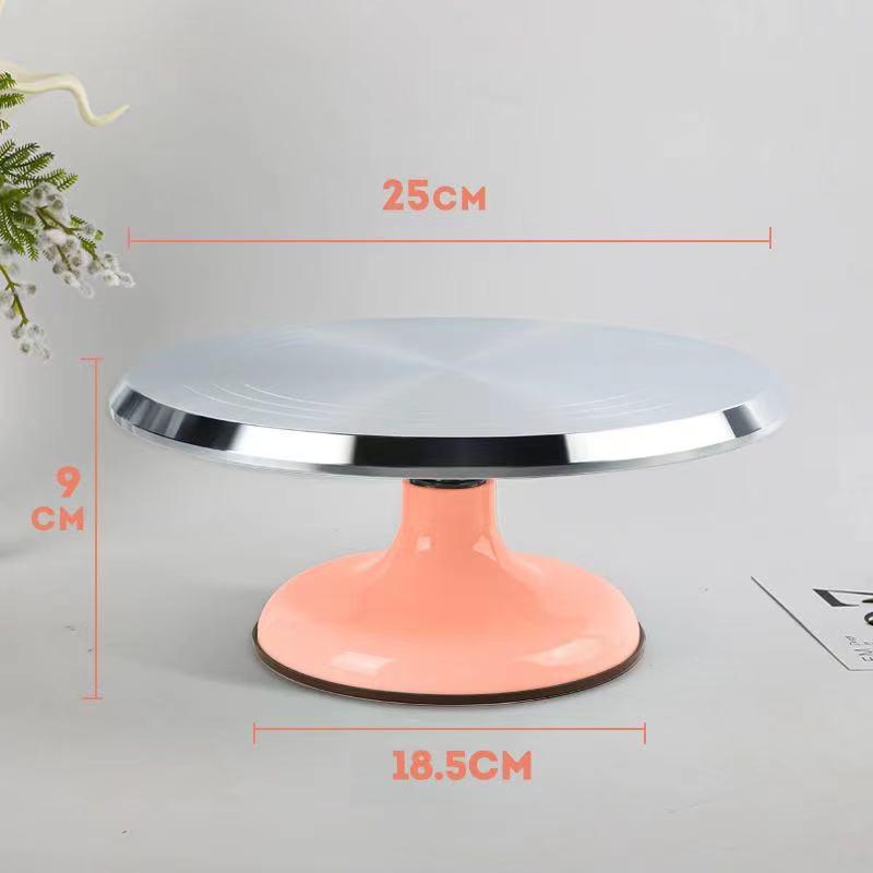 7.5-inch Aluminum Cake Decorating Turntable with Non-Slip Base