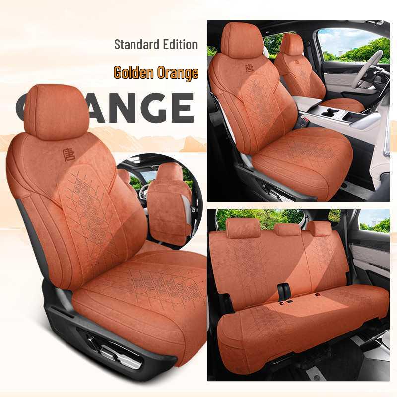 BYD Tang DMI Suede Seat Covers: Universal, All-Season, Half-Surround, 5-Seater Car Seat Cushions. Tang Specific Five-Seater