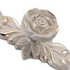 Euro Rose Cabinet Knobs Vintage Exquisite 3D Zinc Alloy Flower Drawer Pull Handles for Kitchen Bedroom and Bathroom