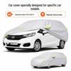 Honda Fit Car Cover: Waterproof, Heat Insulating, Sun-Protective, Universal All-Season Oxford Cloth Coat