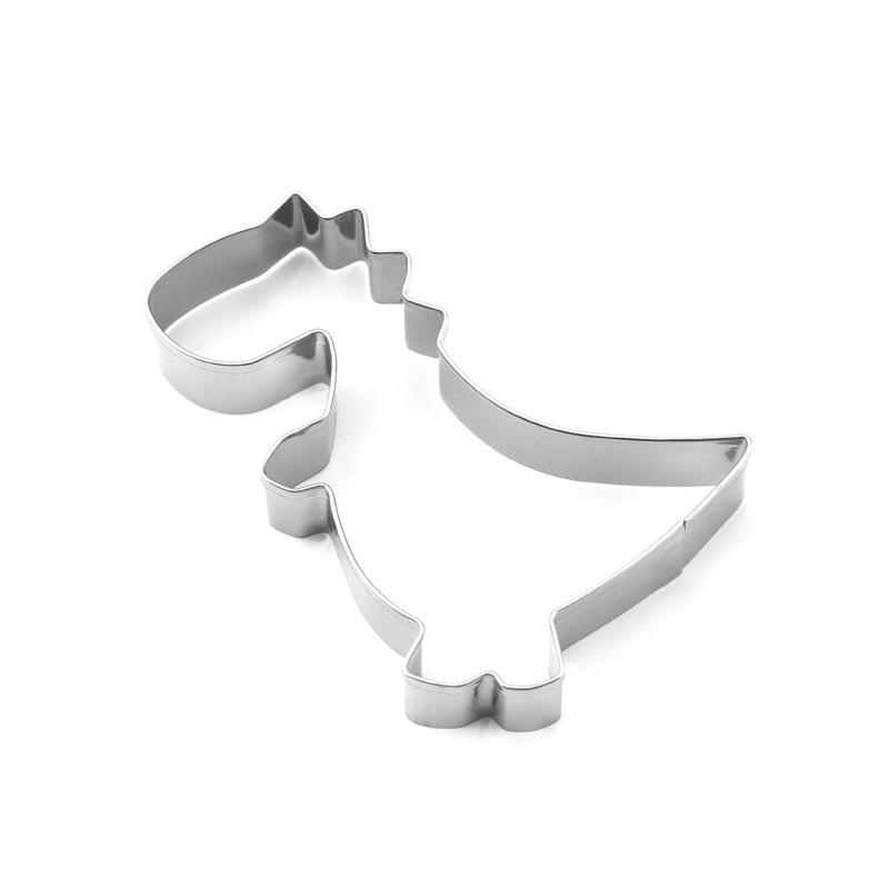 Dinosaur 10-Piece Stainless Steel Cookie Cutters Mold Set for DIY Baking