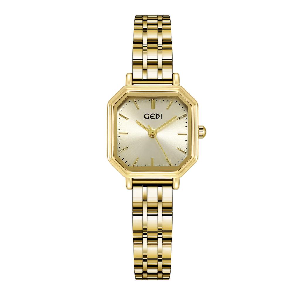 Fashion Polygonal Women'S Watch Niche High-End Quartz Watch Waterproof Stainless Steel Women'S Watch