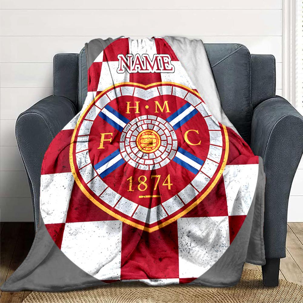 Custom Name Brentford Football Club Crest blanket for Couch & Bed, Plush Cozy Fuzzy Blanket Super Soft & Warm Blankets for Fall and Winter. 0908237