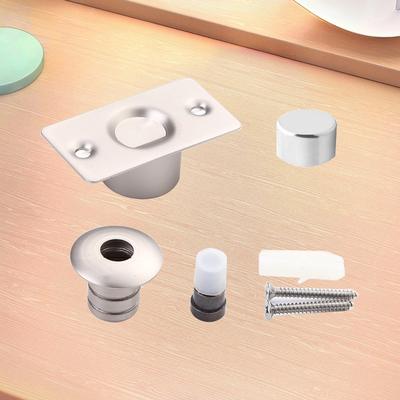 Magnetic Door Stopper Anti-collision Hidden Floor Mounted Door Stop  Stainless Steel Door Stop Mute for Home Office Hotel