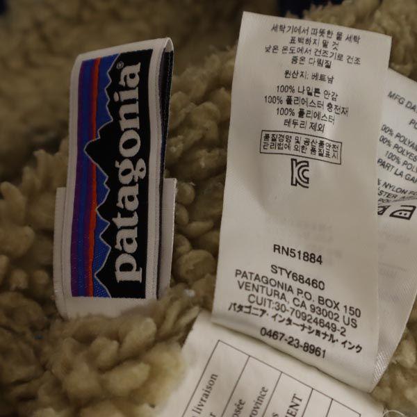 patagonia 68460 Nylon jacket L12 Navy Outdoor fleece lining Kid's Used