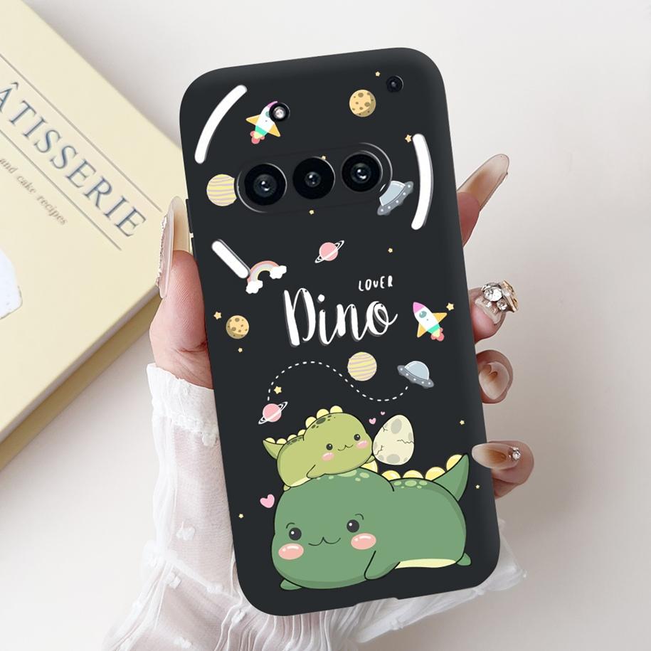 Para Funda Nothing Phone 3A A059 Lindo Dibujo Animado Panda Astronauta Silicona Suave Negro Mate Cubierta Para Nothing Phone3a Pro A059P Fundas