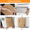 Car Sun Visor Storage Supplies Sorting Clip Bill Bank Card ID Card Glasses Change Pen Storage Bag Leather Universal Accessories