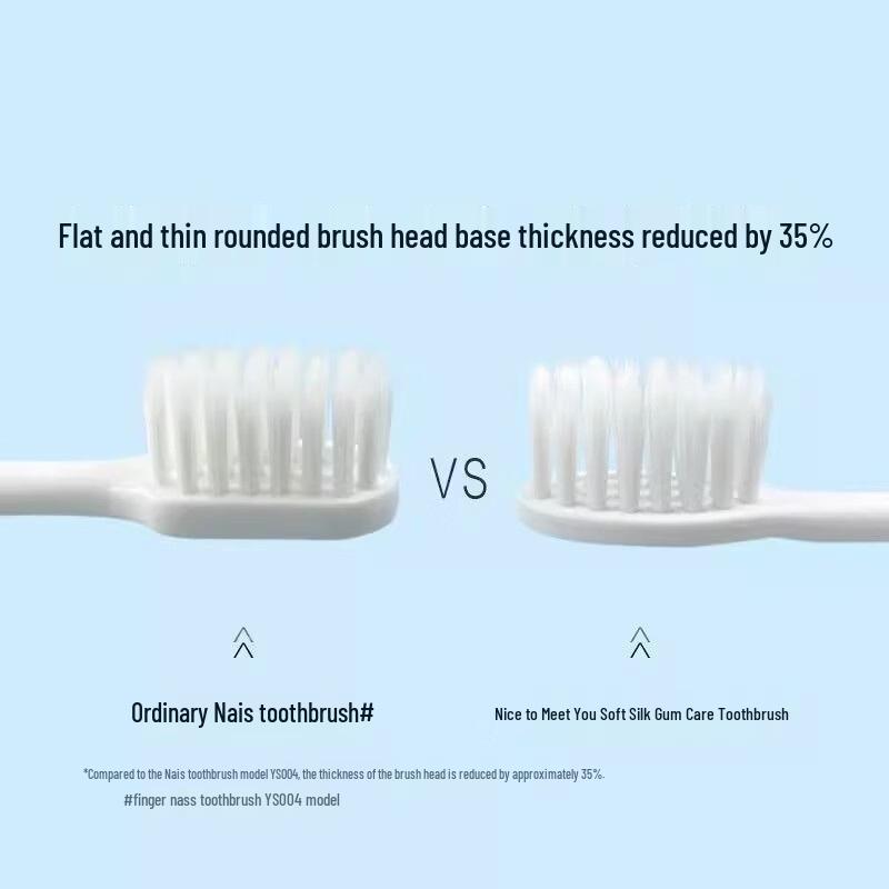 Naais A6 Soft Bristle Gum Protection Toothbrushes (10-Pack)