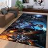 Elegant Battle Goddess and Mystical Beasts Art Rug Suitable for Use As an Anti-slip Game Mat for Living Room and Bedroom Sofas
