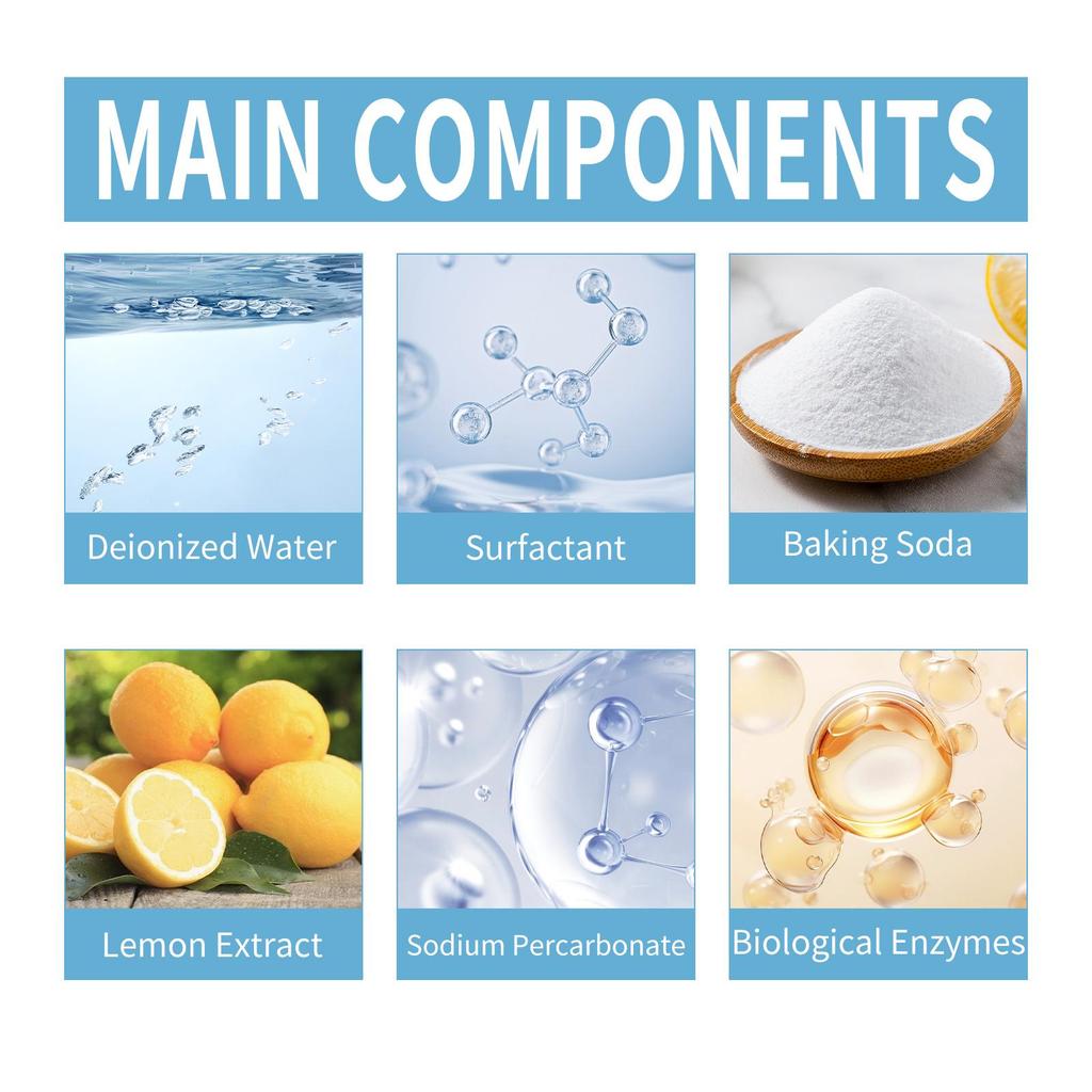 Jaysuing Foam Cleaner-Waterless White Laundry Detergent for Oil and Dirt, Suitable for Down Jackets Dry Cleaning