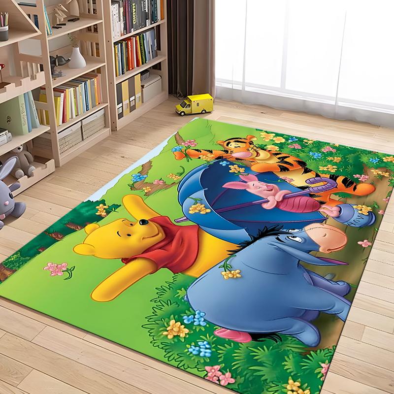 Best Seller!Winnie The Pooh Themed Carpet Kids Room LivingRoom Sofa King Size Mat Multi-scene All Seasons Rug Free Shipping Gift