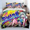 Cute Gawr Gura Hololive Anime Shark Printed Duvet Cover Pillowcase Bedding Set Bed Linen Sheet Quilt Cover Full Queen King Size