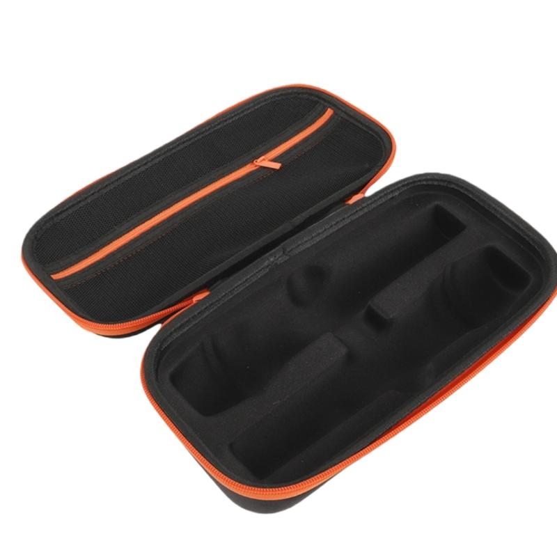 1Pcs Handheld Dual Mic Travel Case Microphone Case For  Partybox Wireless Mic Carrying Case Microphone Protable Storage Bag