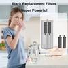 2er-Pack Wasserfilter-Ersatz Edelstahl Wasserreiniger Aktivkohleblock Effiziente Filtration Abnehmbar für Reisen