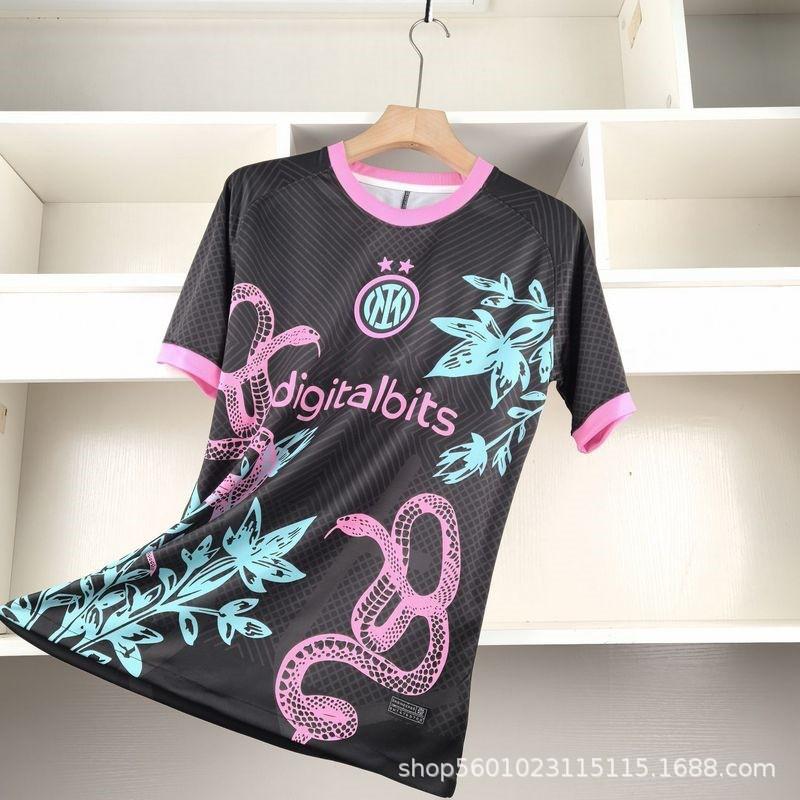 '' Soccer Jerseys AC Milan Juventus Inter Napoli Benfica Miami FC Fan Version Short Sleeve Football Shirt