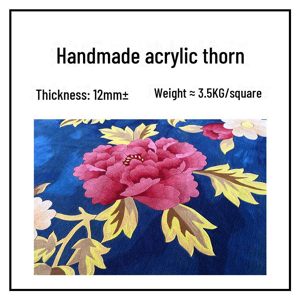 

Ковер Jinrui Custom Handmade из акриловой шерсти с логотипом - Коврик для приветствия лифта в конференц-зал и приемную 100x100cm (Price per square meter)