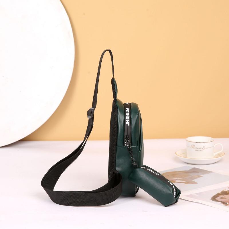 Fashion breast bag, shoulder messenger bag, sports bag with pendant, change bag, letter bag, simple bag, child and mother bag.