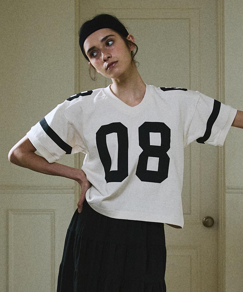 GREENBUTTER No.08 Rugby Tee (L/Beige)