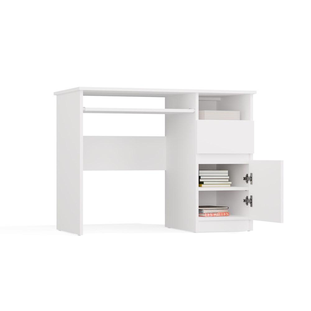 Porto Computer Desk Right White Drawer Cabinet Shelf For Home Office