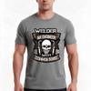Welder Saying Tshirt Summer Casual Cotton Tee Oversized Streetwear Tops Vintage Graphic Print Loose Fit Short Sleeve