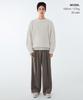 MUSINSA STANDARD Super Wide Hidden Banding Slacks [Dusty Beige]