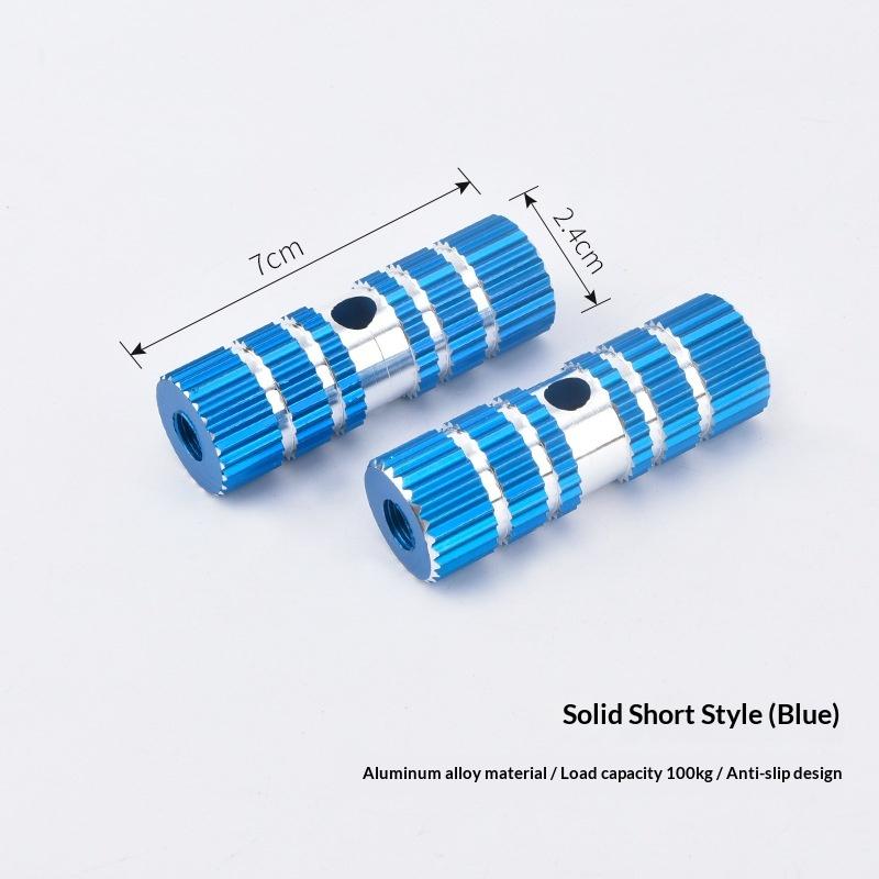 Bike Pedals 1 Pair Non Slip Axle Foot Rest Pegs Strong Grip Bicycle Front Rear Socle Pedal for Performance Cycling