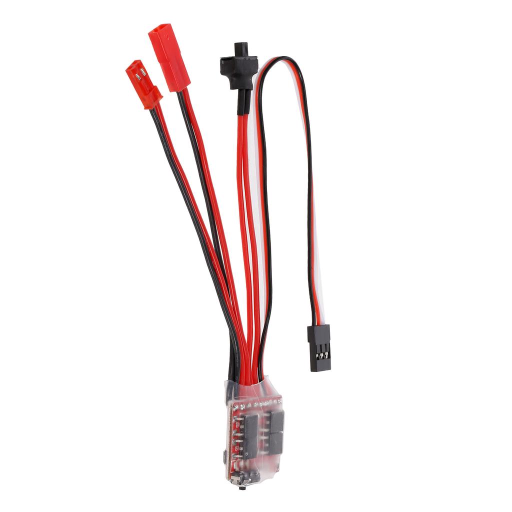 RC Car 30A ESC Brushed Forward Reverse Brake Dual Way ESC Motor Speed Controller for 130 180 260 Motor 1/16 1/18 1/24 Car Boat   2 PCS