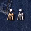 Metal Badge Stylish Alloy Pin Creative Badge Brooch Oral Health Cartoon Tooth Brooch Pin Tooth Brooch Clothing Decoration