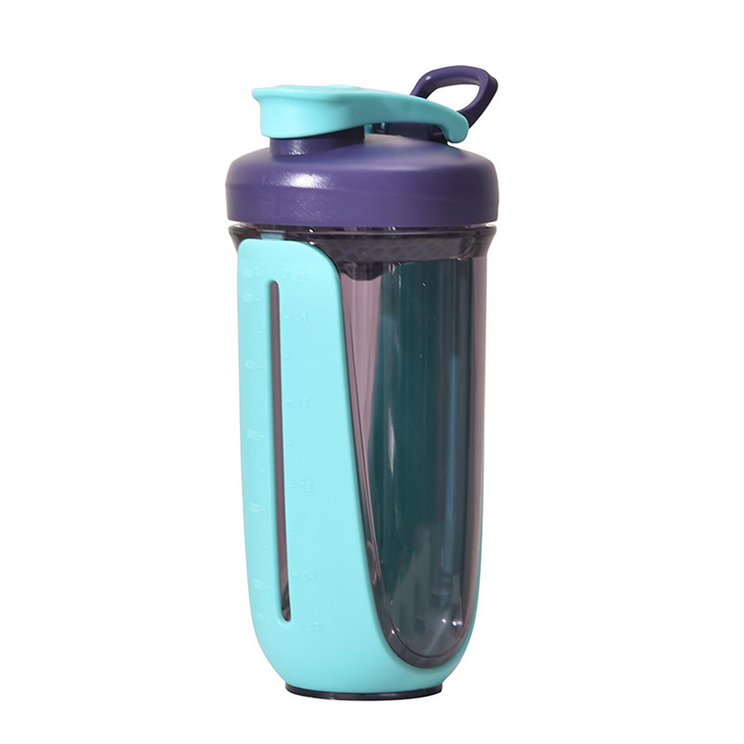 Шейкер для протеина Спортивная бутылка для воды Шейкер для протеина для мальчиков с мерной шкалой Смеситель Шейкер для молочных коктейлей 500ml