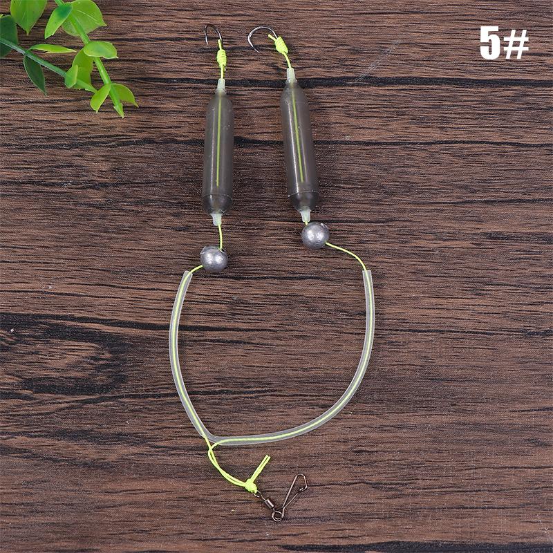 1PC Anti-separation Base Fishing Hook Double Hook For Fishing Live Bait With Double Bait Keeper Barbs High Carbon Steel