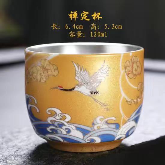 Master Cup Single Cup Kung Fu Sweet Teacup 1Bowl Enamel Color Ceramic Tea