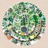 100 Waterproof Plant Cartoon Graffiti Stickers for DIY Skateboards, Phone Cases, and Luggage