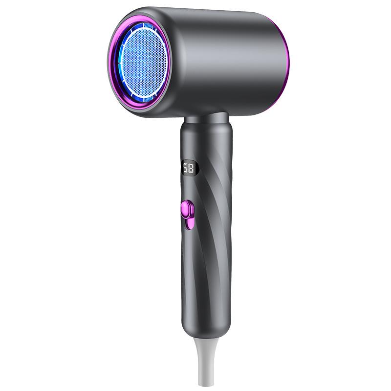 High-Speed Hair Dryer with Blue Light - Salon Quality for Home, Dorm, or Hotel