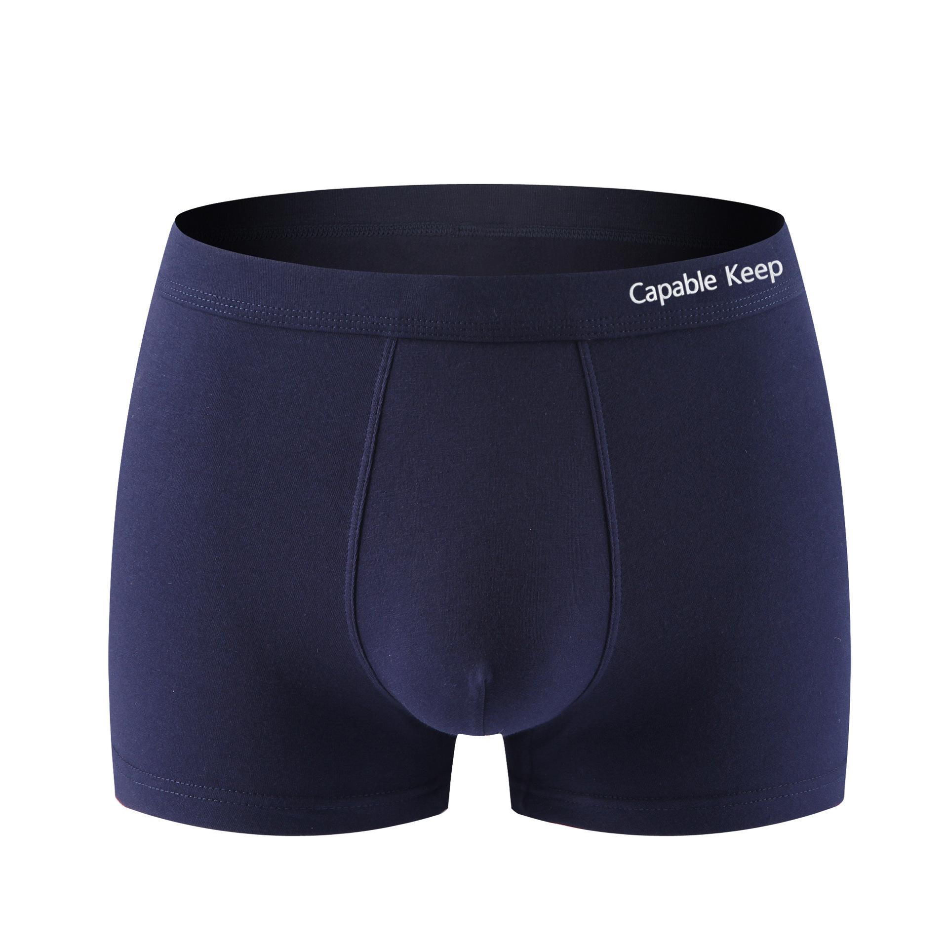 

Летнее мужское хлопковое нижнее белье, трусы с плоским углом, дышащие мужские шорты с квадратным углом 4XL темно-синий