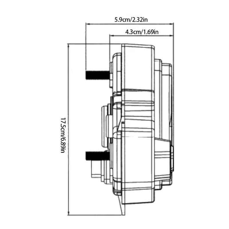 Waterproof Motorcycle Dashboard with LED Illumination Offering Fuel Monitoring Speed Alert and Design For FT250 TS250CC Riders
