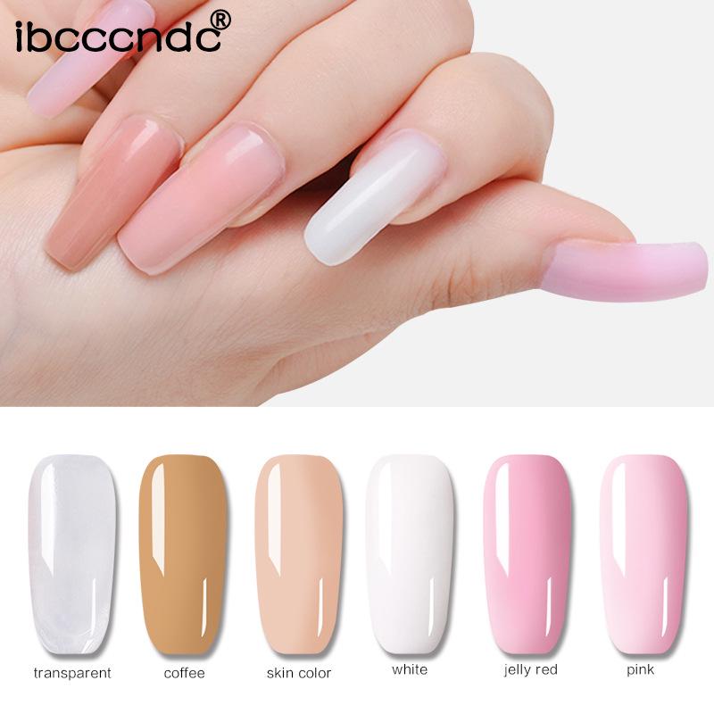 Νέο 30g Buider Nail Acrylic Poly Pink White Clear Clear Crystal UV LED Builder Gel Solution Slip Solution Quick Nail Extension Tools