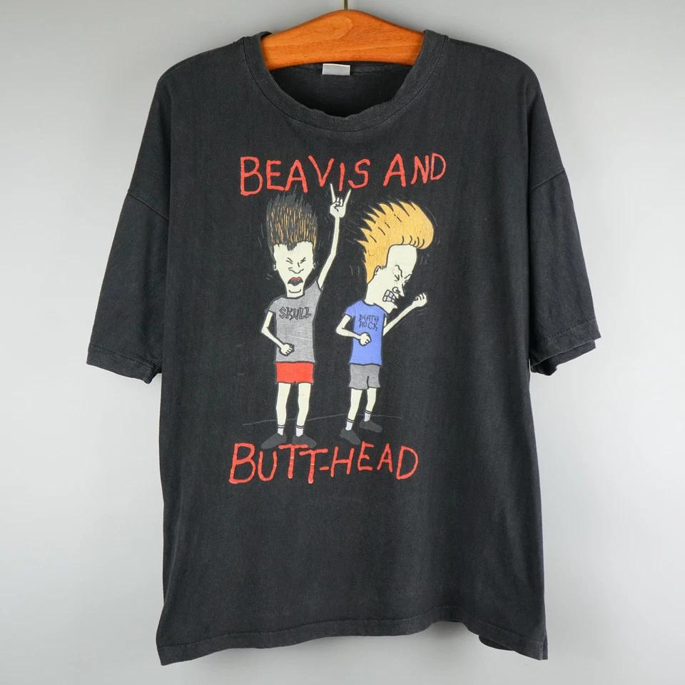 Vintage 1990s Beavis And ButtHead t-shirt boxy fit Large 4XL