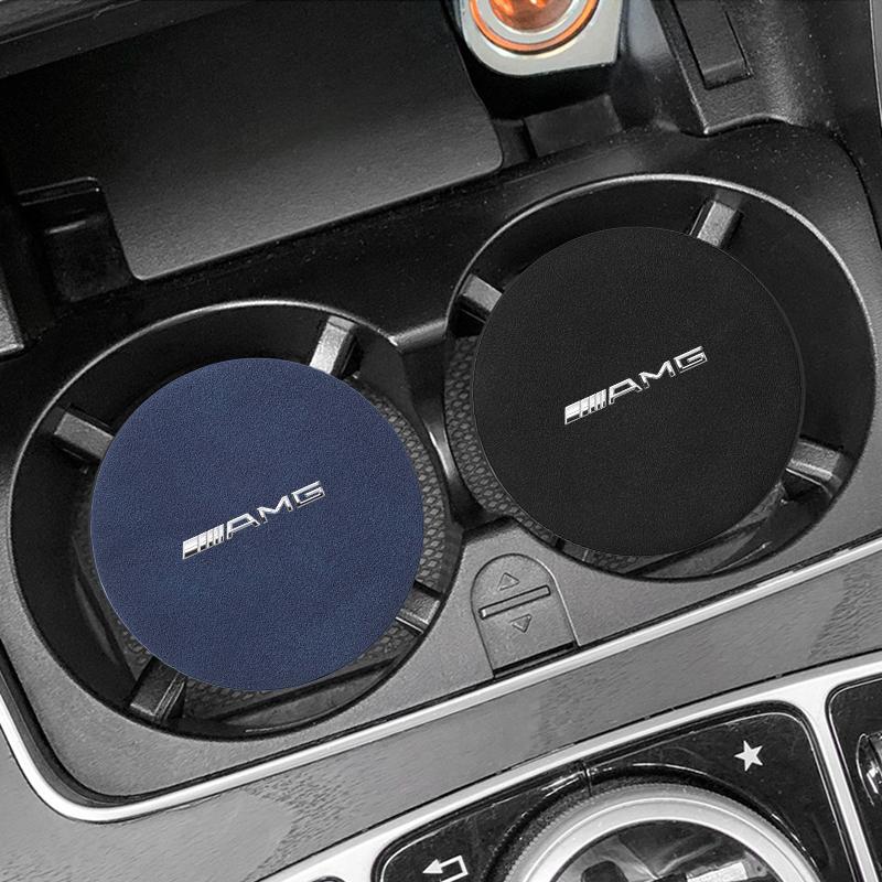 1/2 ks Podložka do auta na kelímek do držáku Protiskluzová podložka Příslušenství do auta Pro Mercedes Benz AMG W212 W205 W246 W177 W176 W213 GLC GLE GLS ML Vítejte Laser