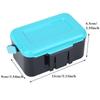Portable Fishing  Tackle  Box With Carrying Handle Worm Earthworm Bait Box 2 Compartment Lure